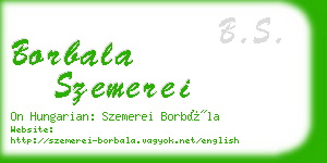 borbala szemerei business card